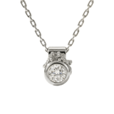 Dainty White Gold Diamond Necklace - Stella - Dainty London