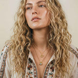 Dainty Yellow Gold Diamond Necklace - Stella - Dainty London