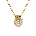 Dainty Yellow Gold Diamond Necklace - Stella - Dainty London