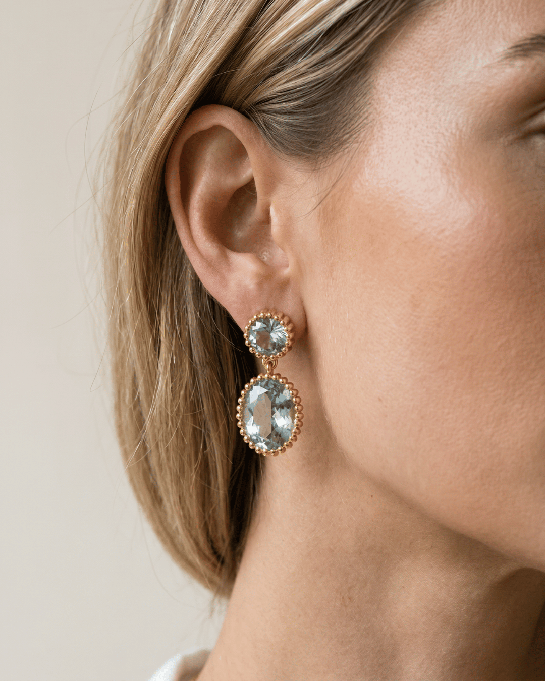 dainty london gold or silver gemstone earrings hoops studs pearls