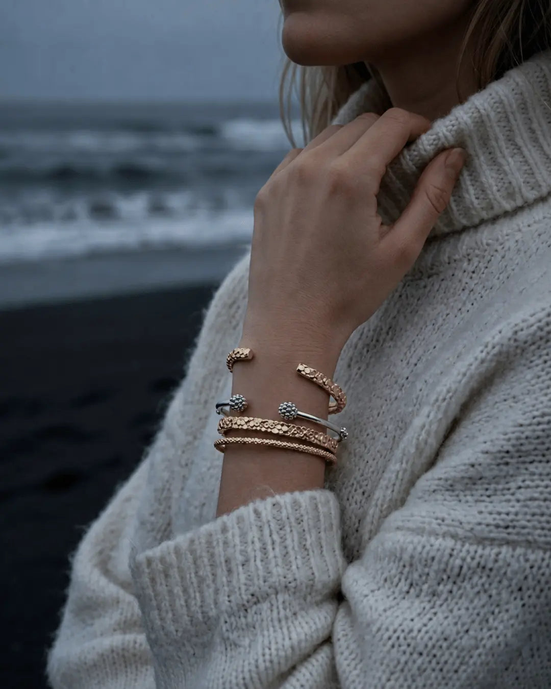 dainty london gold or silver ladies bangles and bracelets