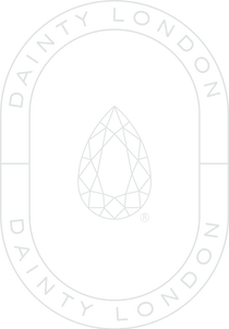 Dainty London logo - the brand mark for Dainty London, a British jewellery house creating sustainable, handcrafted fine and demi-fine jewellery.