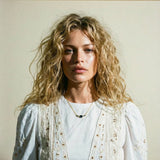 Elegant Topaz Cluster Gold Necklace - Zaria - Dainty London