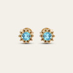 Gold Astrid Studs - Dainty London