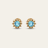 Gold Astrid Studs - Dainty London