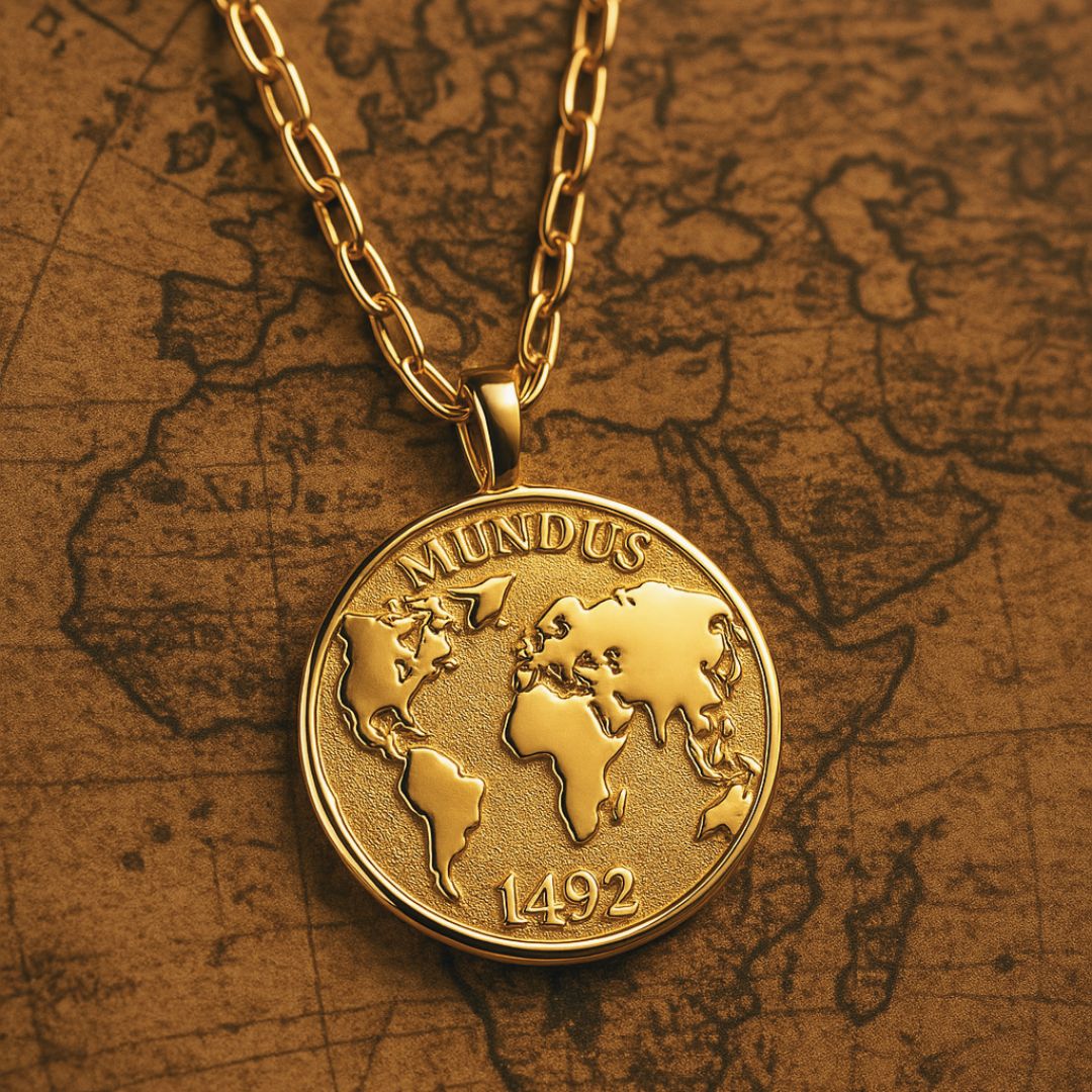 Gold Atlas World Explorer Necklace - Dainty London travel necklace, globe pendant, explorer jewellery, map charm, adventure gift, wanderlust jewellry, gold explorer necklace, handmade travel gift, travel enthusiast gift, unique map necklace, vintage style necklace, everyday explorer jewelry, travel lover gift