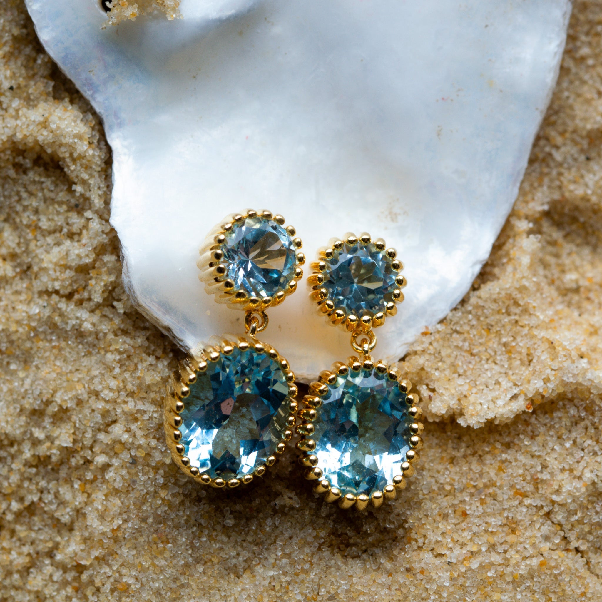 Gold Aurelia Earrings - Dainty London