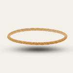 Gold Barnacle Womens Bangle Bracelet -British handcrafted bracelets - Dainty London