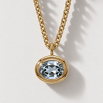 blue topaz necklace, sky blue gemstone jewellery, gold vermeil necklace, sterling silver pendant, statement chain necklace, handcrafted gold jewelry, eco-friendly necklace, layered jewelry piece, gift for her, boho chic necklace, beach style jewelry, summer accessories, special occasion gift