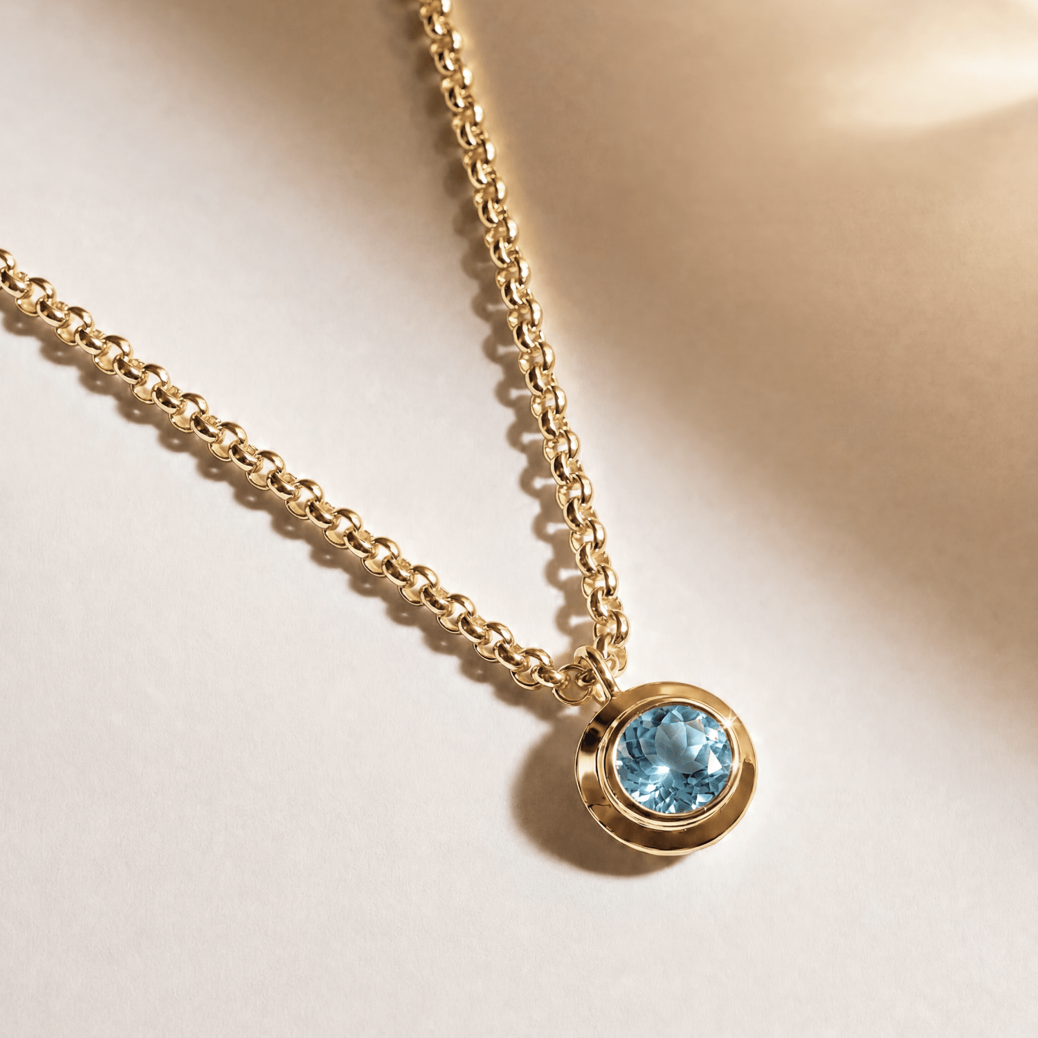 blue topaz necklace, sky blue gemstone jewellery, gold vermeil necklace, sterling silver pendant, statement chain necklace, handcrafted gold jewelry, eco-friendly necklace, layered jewelry piece, gift for her, boho chic necklace, beach style jewelry, summer accessories, special occasion gift