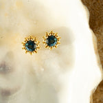 Gold Cleodora Studs - Dainty London