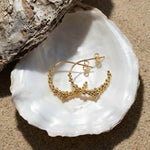 Gold Nyx Hoops - Dainty London