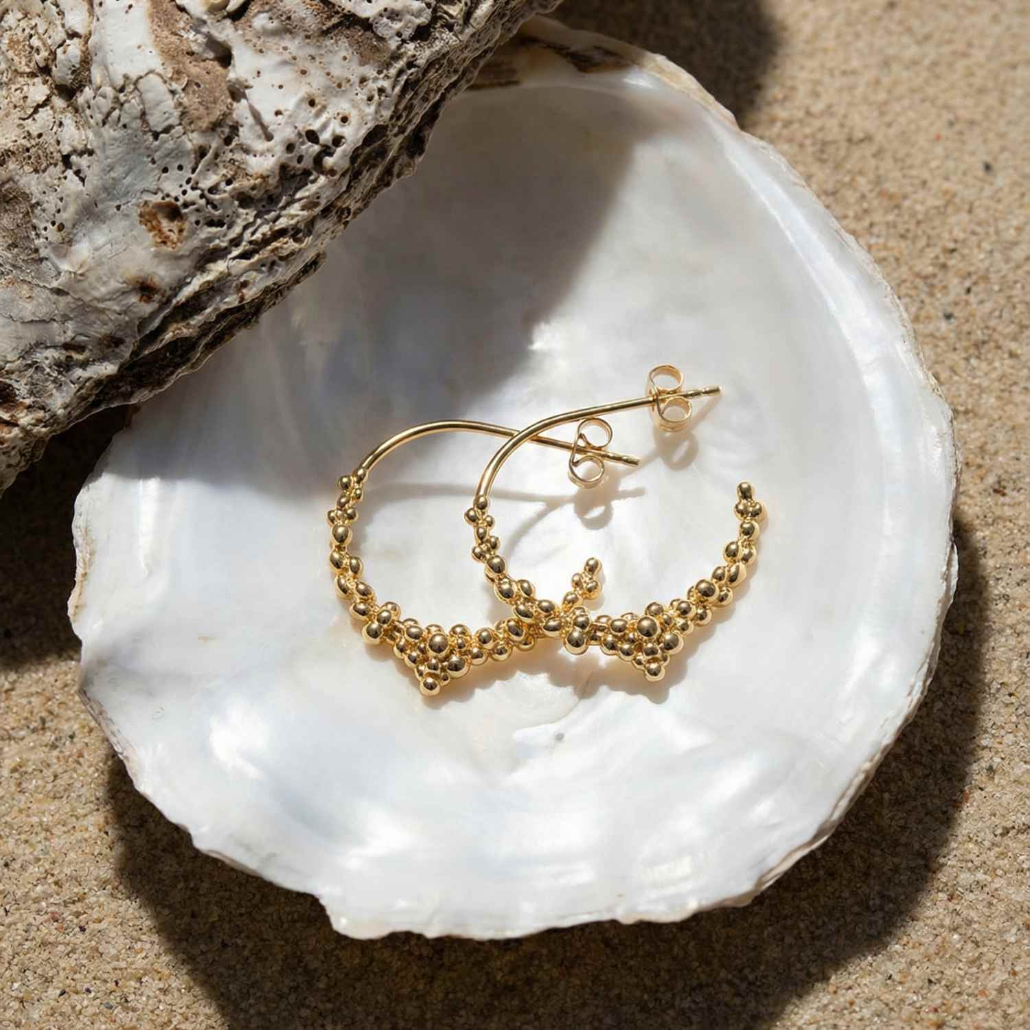 Gold Nyx Hoops - Dainty London