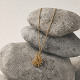 Gold or Silver Saltwater Coral Pendant Necklace - Dainty London