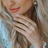 Gold or Silver Vermeil Goddess Ring - Hemera - Dainty London