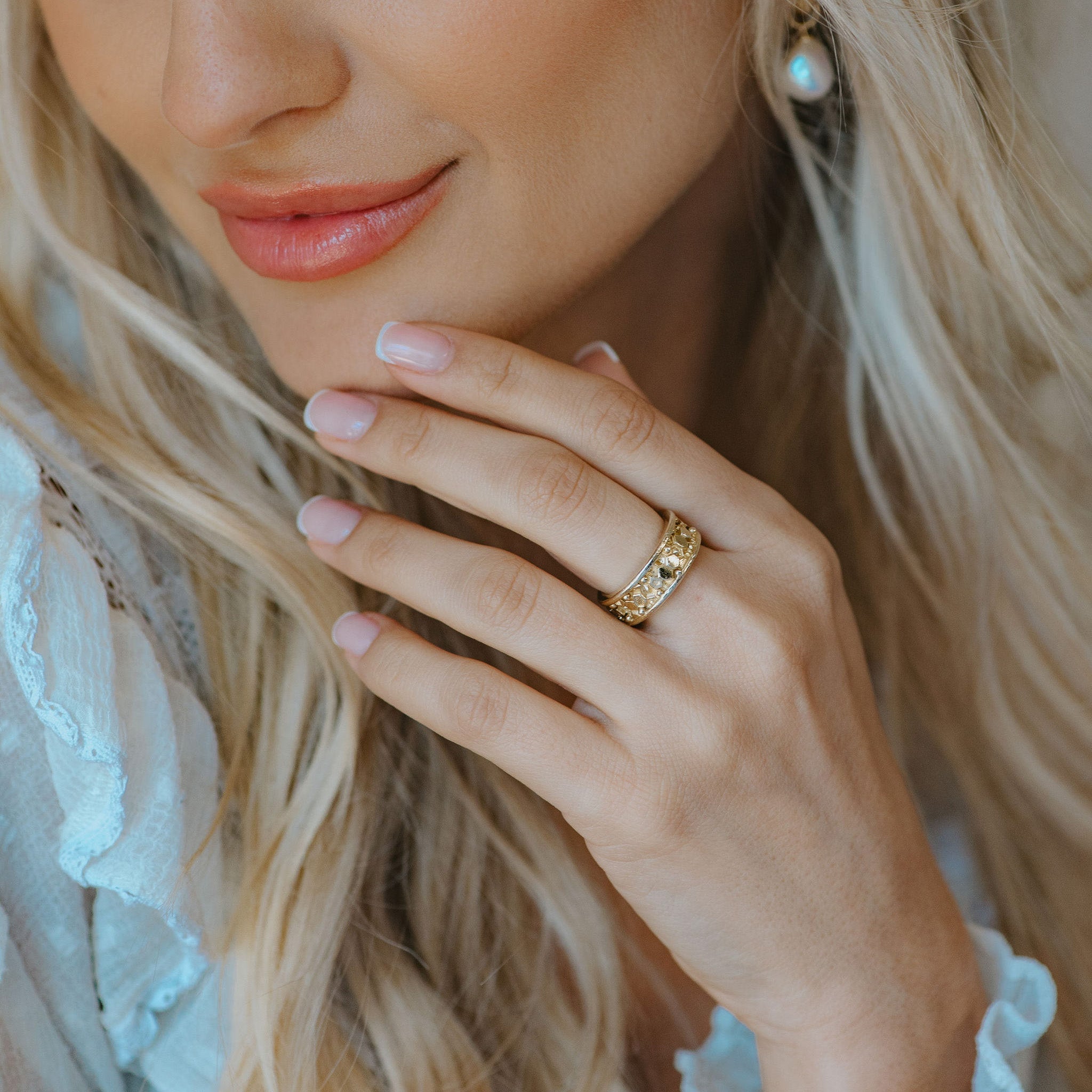 Gold or Silver Vermeil Goddess Ring - Hemera - Dainty London