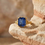 Gold Sapphire Ring - Layla - Dainty London