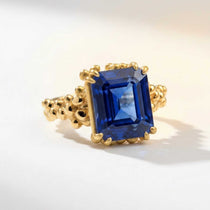 Gold Sapphire Ring - Layla - Dainty London