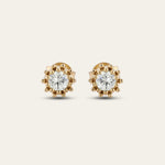 Gold Seren Studs - Dainty London
