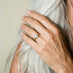 Gold Solitaire Diamond Ring - The Mina Ring - Dainty London