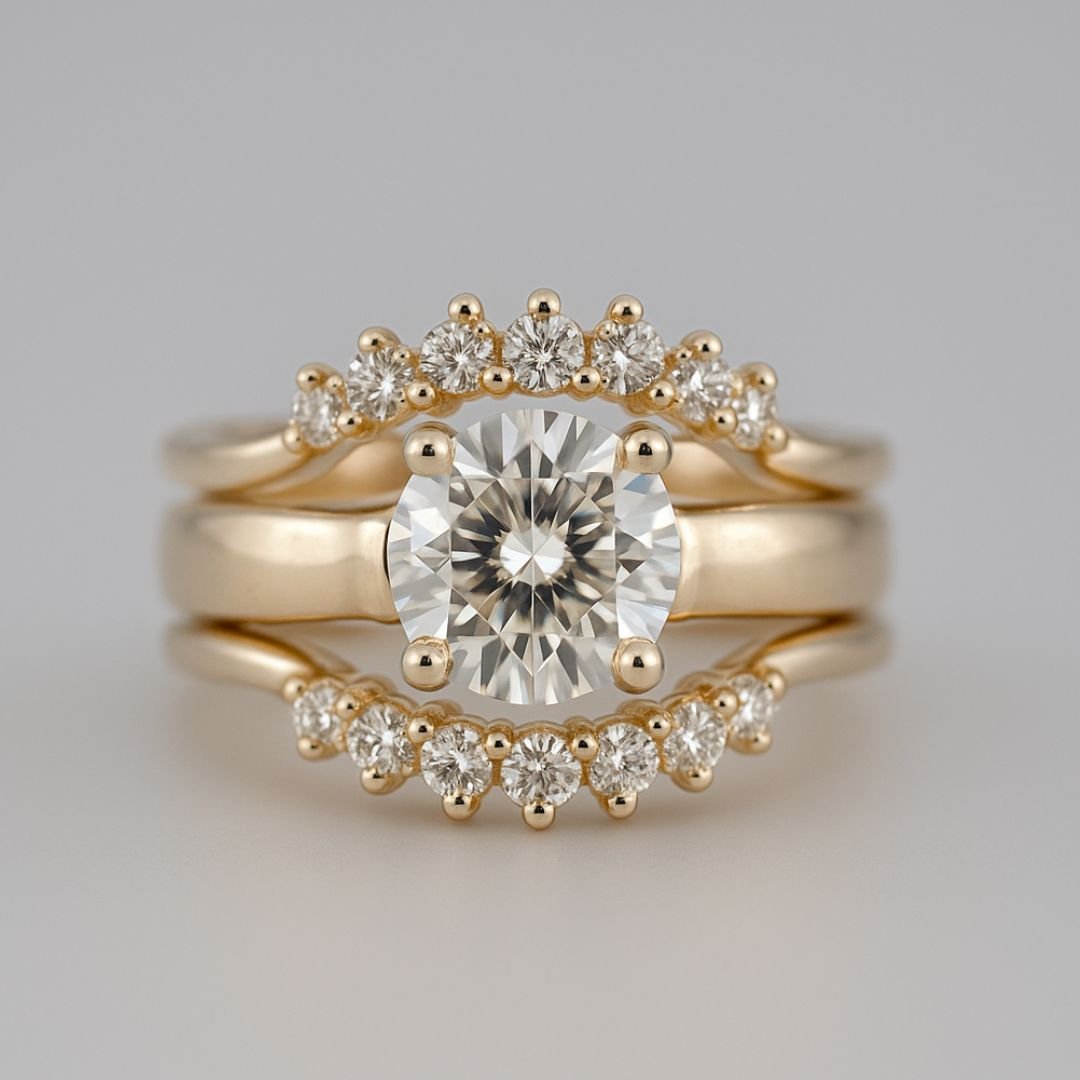 Gold Solitaire Diamond Ring - The Mina Ring - Dainty London