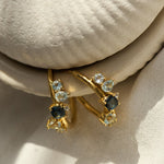 Gold Topaz Gemstone Zaria Earrings - Dainty London