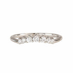Half Halo Diamond Ring - The Doris Ring - Dainty London