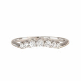 Half Halo Diamond Ring - The Doris Ring - Dainty London