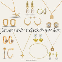 Monthly Jewellery Subscription Box - Gold Jewellery- Intriguing Treasures - Women Gift Ideas - Dainty London