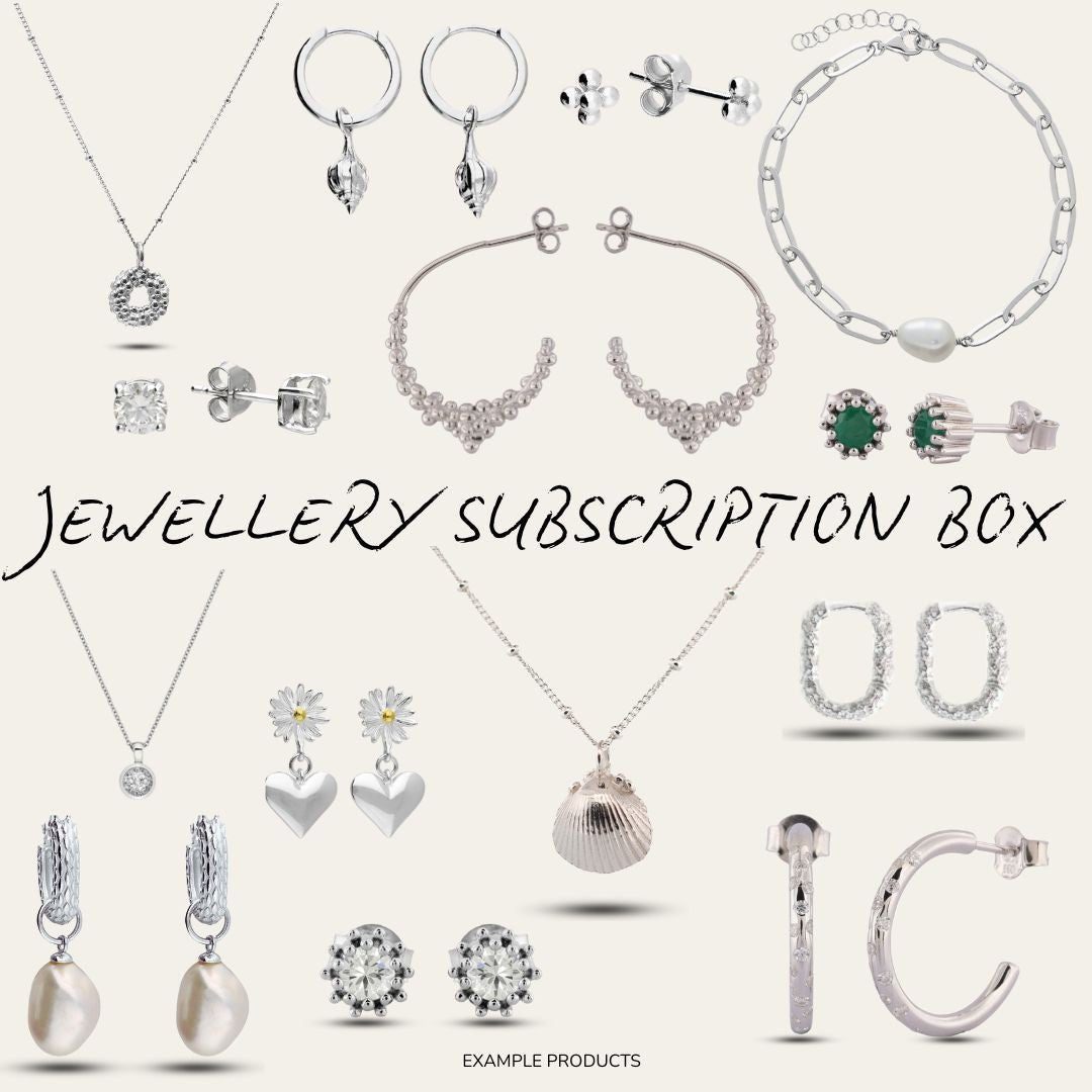 Monthly Jewellery Subscription Box - Sterling Silver Jewellery- Intriguing Treasures - Ladies Gift Ideas - Dainty London
