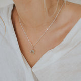 Large Silver Giselle Necklace -Luxury statement necklace - Dainty London