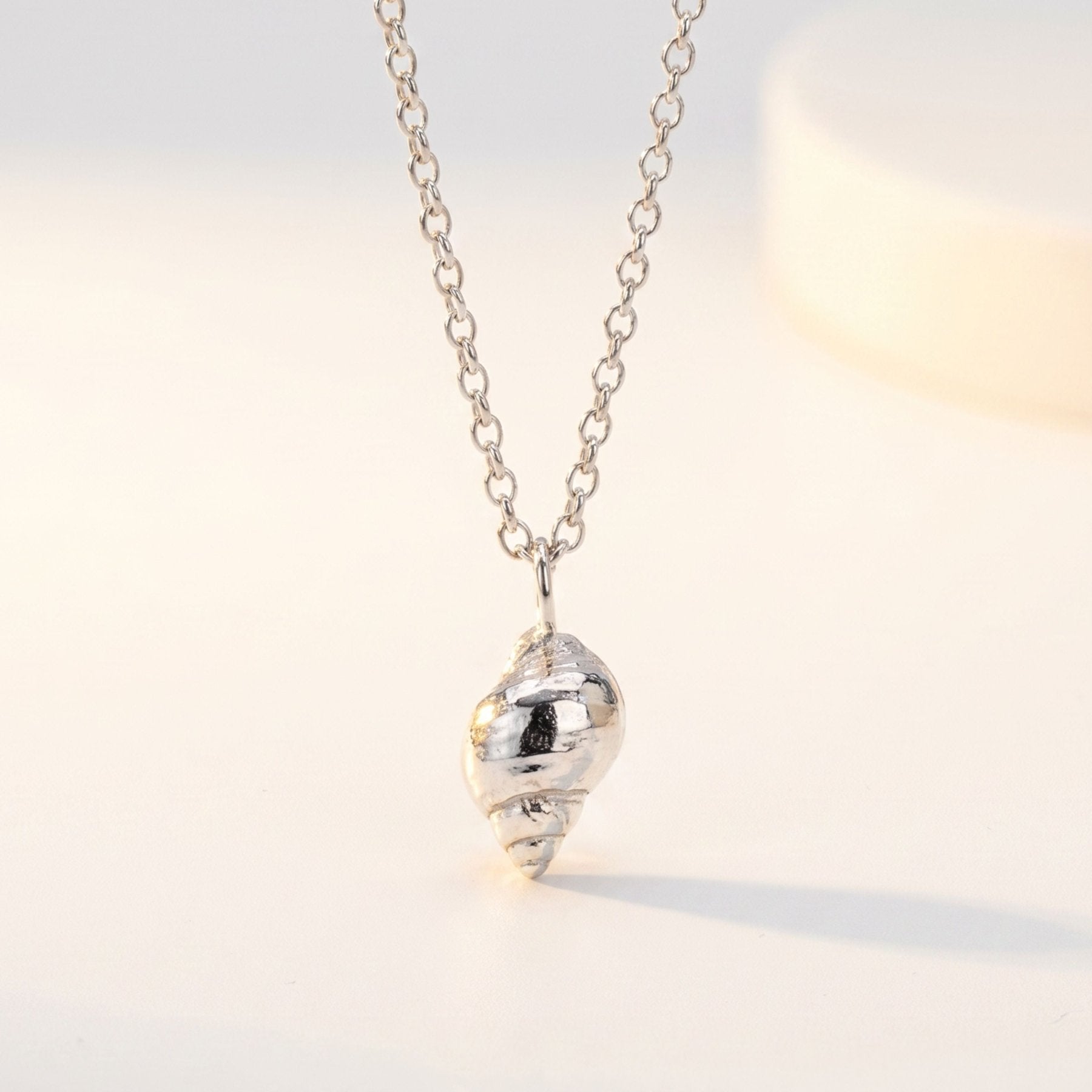 seashell necklace, ocean jewelry, shell pendant, silver coastal jewellery, nature inspired gift, beach lover gift, sustainable silver, Cornwall inspired, handcrafted necklace, seaside jewelry, marine life gift, beach day accessories, eco-friendly jewelry