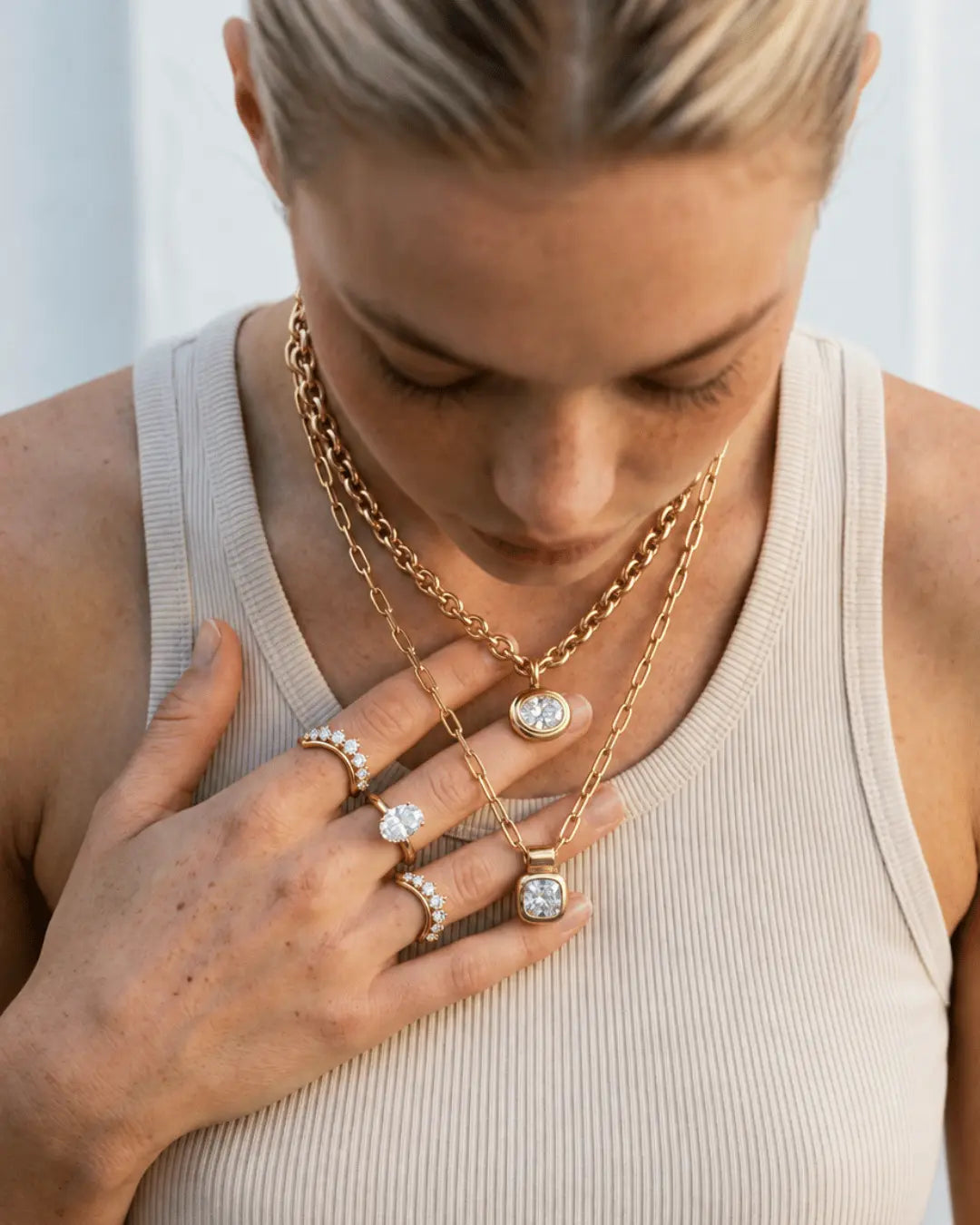 luxury fine jewellery, diamond and solid gold and platinum dainty london