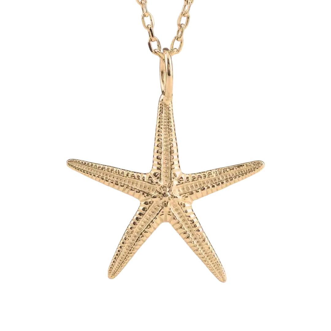 Maxi Gold Starfish Necklace - Dainty London