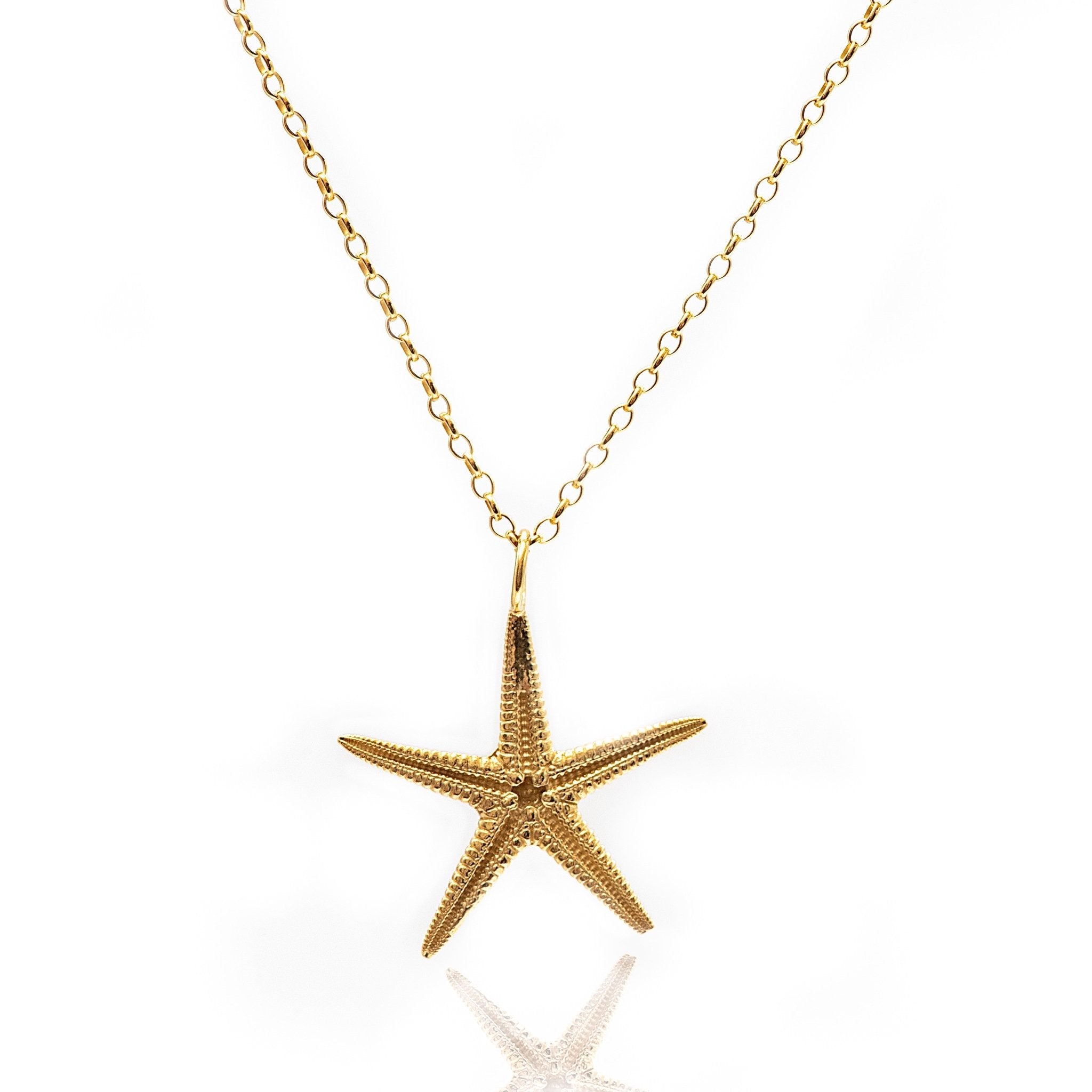 Maxi Gold Starfish Necklace - Dainty London