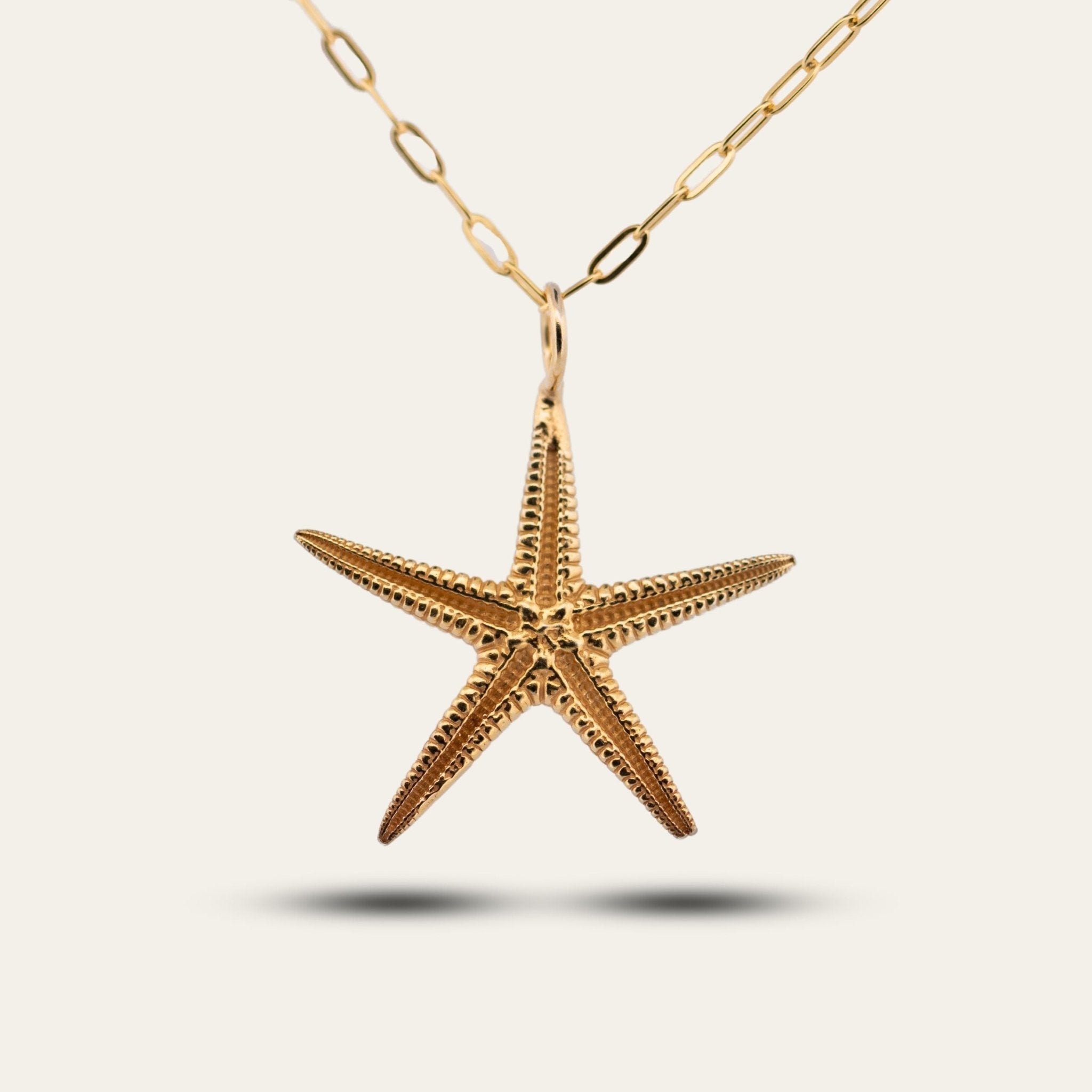 Maxi Gold Starfish Necklace - Dainty London