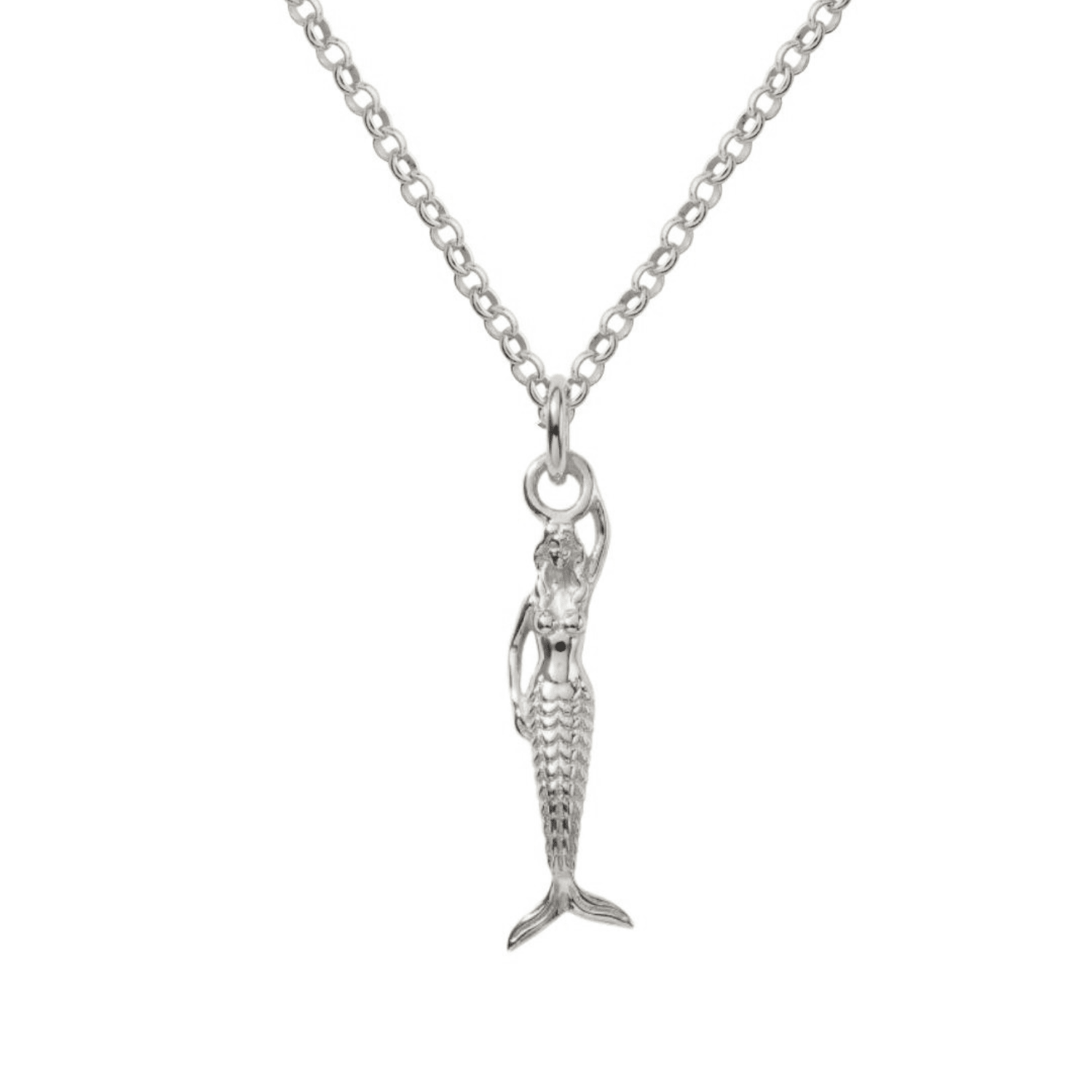 Maxi Mermaid Silver Necklace - Zennor - Dainty London