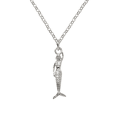 Maxi Mermaid Silver Necklace - Zennor - Dainty London