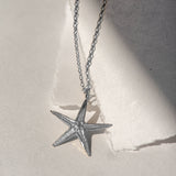 Maxi Silver Starfish Necklace - Ocean Inspired Jewellery - Mermaidcore - Dainty London