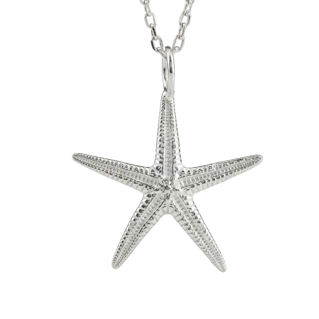 Maxi Silver Starfish Necklace - Dainty London