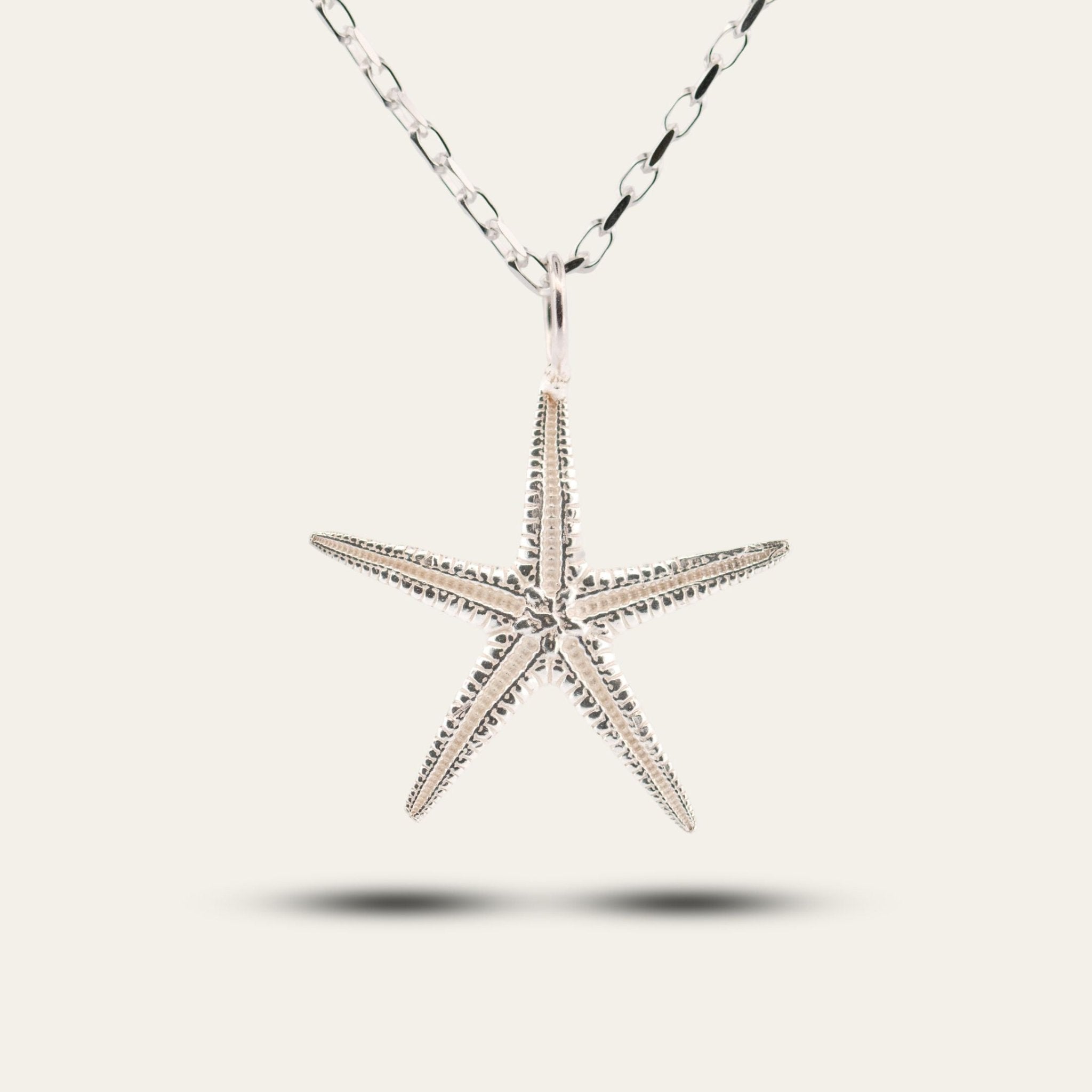 Maxi Silver Starfish Necklace - Ocean Inspired Jewellery - Mermaidcore - Dainty London