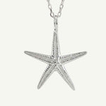 beach jewellery, starfish necklace, ocean charm, nautical jewellery, sea lover gift, sterling silver necklace, nature inspired jewelry, seaside accessory, coastal jewelry, beach gift for her, handcrafted sea charm, summer jewelry, ocean lover gift