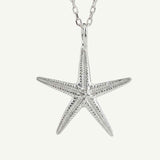 beach jewellery, starfish necklace, ocean charm, nautical jewellery, sea lover gift, sterling silver necklace, nature inspired jewelry, seaside accessory, coastal jewelry, beach gift for her, handcrafted sea charm, summer jewelry, ocean lover gift