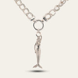 Maxi Zennor Mermaid Silver Necklace - Ocean Mermaidcore Jewellery - Dainty London