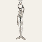 Maxi Zennor Mermaid Silver Necklace - Ocean Mermaidcore Jewellery - Dainty London