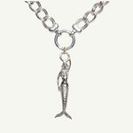 mermaid necklace, ocean jewellery, coastal gift, silver pendant, mermaid lover gift, beach jewellery, statement necklace, handmade ocean jewellery, folklore jewelry, ocean inspired necklace, gift for beach lovers, mermaid pendant, unique seaside jewelry