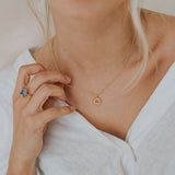 Mini Gold Barnacle Necklace - Delicate chain necklace - Dainty London