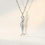 Mini Mermaid Silver Necklace - Zennor - Dainty London