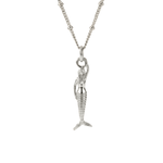 Mini Mermaid Silver Necklace - Zennor - Dainty London