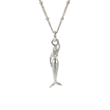 Mini Mermaid Silver Necklace - Zennor - Dainty London